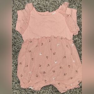 Minnie Mouse Pink Ruffle Bubble Romper